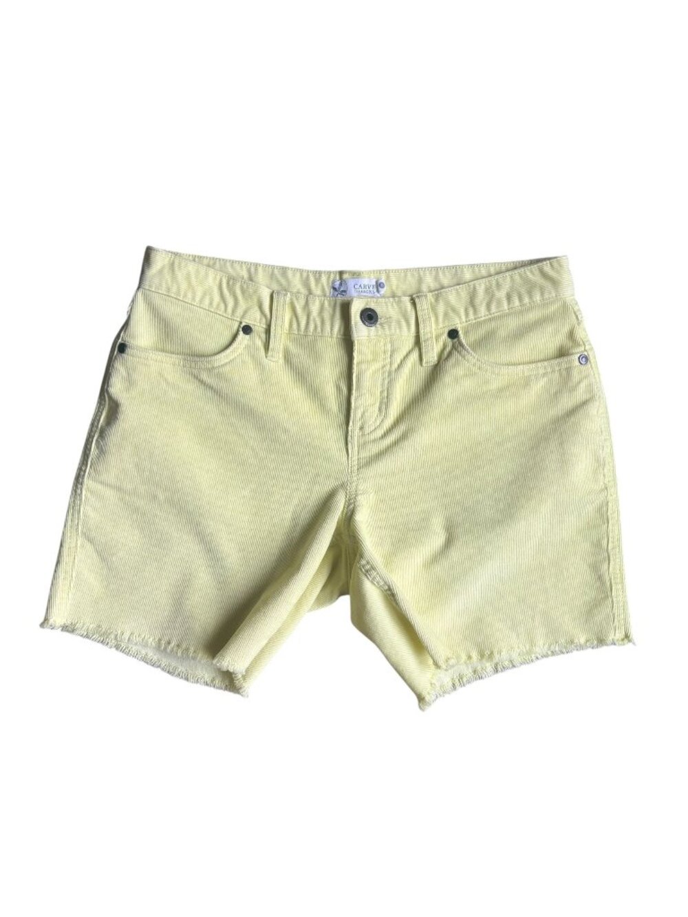 Carve Designs Corduroy Oahu Shorts Womens Size 0 Yellow